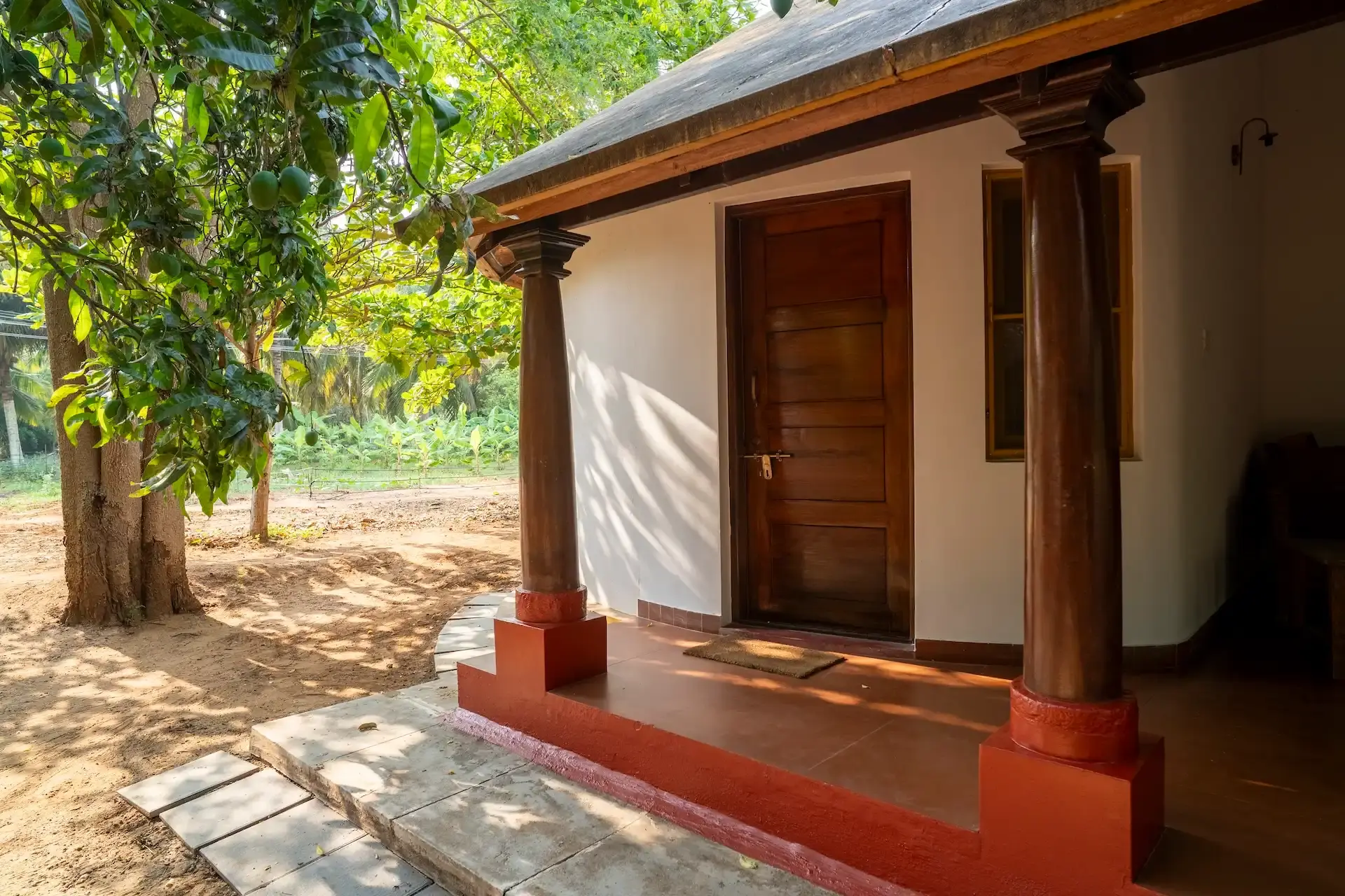 Shruti cottage facing the vegetable garden
